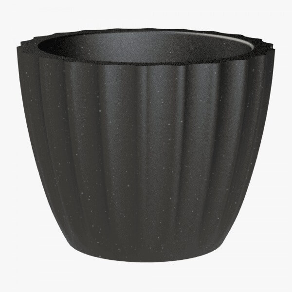 vaso carambola decor preto caliterra