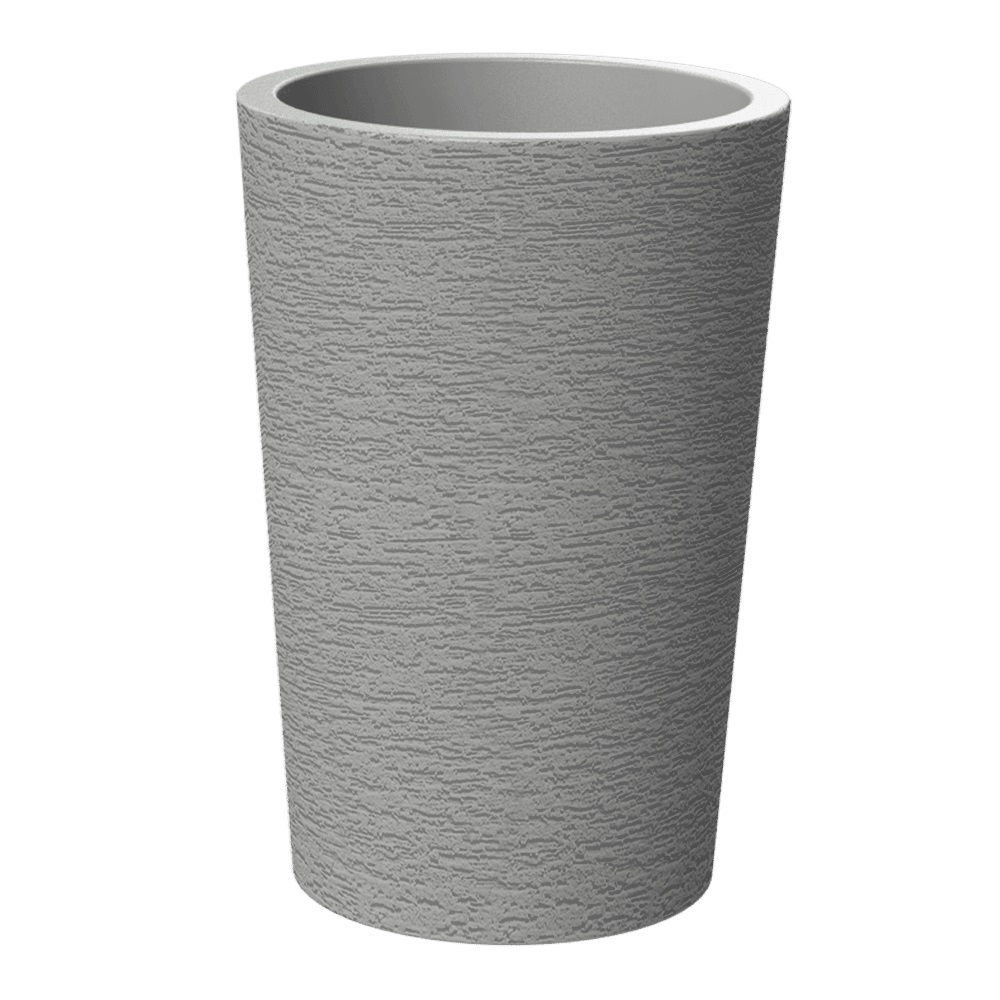 vasos cone grafiato decor cinza caliterra