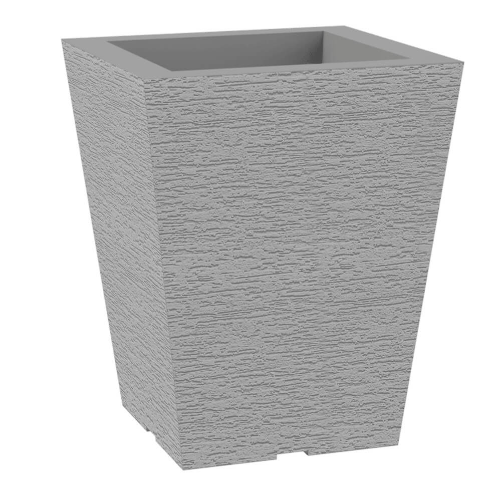 vasos trapezio grafiato decor cinza caliterra