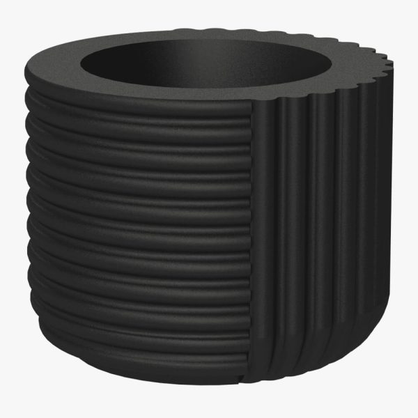 vaso benin preto caliterra