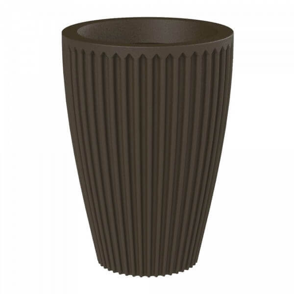 vaso coluna coliseu decor marrom caliterra