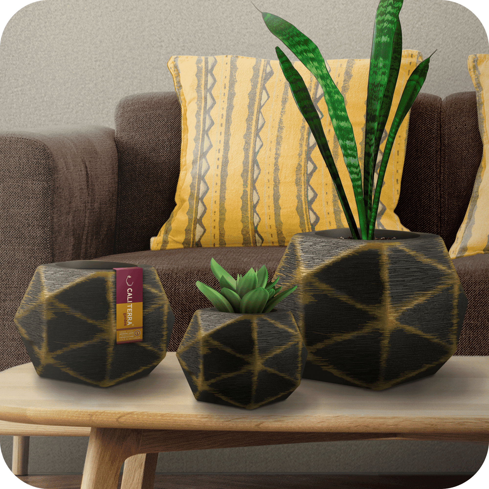 Vasos de Plantas - Esfera Diamante Prime